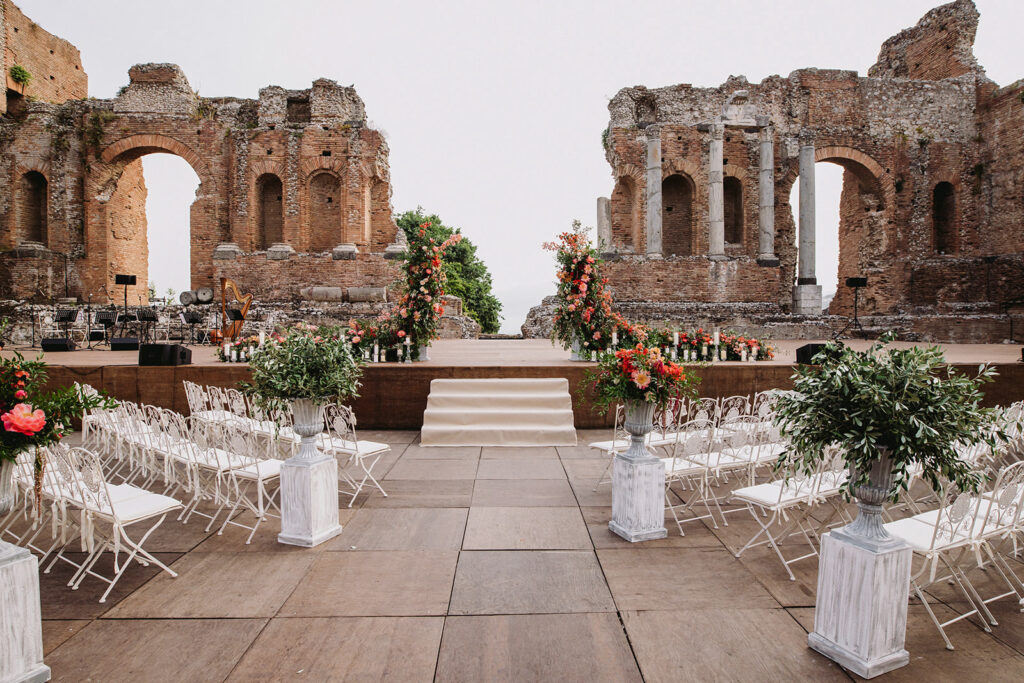 Luxury Wedding Set Up Taormina