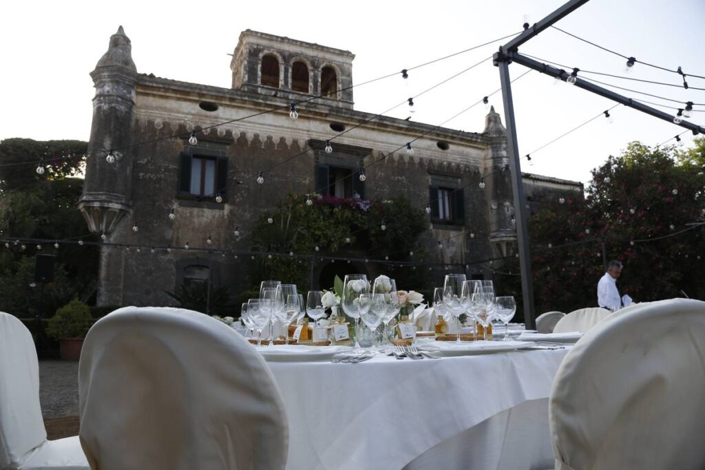 wedding dinner at Castello degli Schiavi